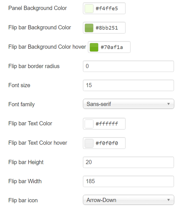 SJ Sticky any Module backend screenshots